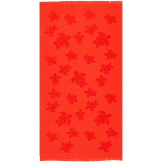 Autros Liso - Futa de tejido terry con estampado Turtles Jacquard, Amapola front Autros Liso - Futa de tejido terry con estampado Turtles Jacquard, Amapola front