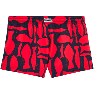 Mujer Autros Estampado - Pantalón corto recto con estampado Silex Fishes, Amapola back Mujer Autros Estampado - Pantalón corto recto con estampado Silex Fishes, Amapola back