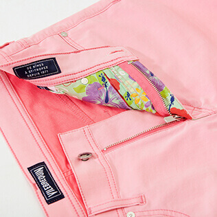 Herren Andere Uni - Bermudashorts für Herren im 5-Taschen-Design in Neonpink, Fluo pink supp1 Herren Andere Uni - Bermudashorts für Herren im 5-Taschen-Design in Neonpink, Fluo pink supp1
