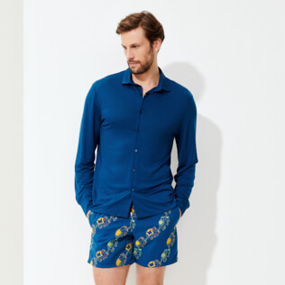 Homme AUTRES Uni - Chemise homme Tencel unie, Goa frontworn Homme AUTRES Uni - Chemise homme Tencel unie, Goa frontworn