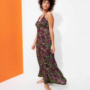 robe longue fluide femme