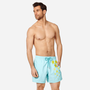 Hombre Clásico Bordado - Bañador con bordado Infinite Turtles para hombre, Acqua frontworn Hombre Clásico Bordado - Bañador con bordado Infinite Turtles para hombre, Acqua frontworn