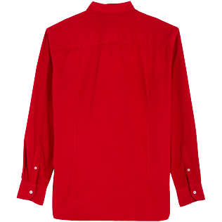 Picture of Men Others Solid - Men Corduroy Shirt Solid, Carmin back view Picture of Men Others Solid - Men Corduroy Shirt Solid, Carmin back view