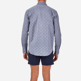 Camisetas Gráfico - Camisa en gasa de algodón con estampado Jacquard Tortues, Azul marino supp2 Camisetas Gráfico - Camisa en gasa de algodón con estampado Jacquard Tortues, Azul marino supp2