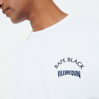Hombre Autros Estampado - Camiseta con estampado Turtles para hombre de Vilebrequin x BAPE® BLACK, Blanco detalles vista 3