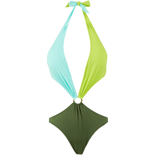 女款 Trikini 纯色 - 女士纯色三点式连体泳衣, Sycamore front 女款 Trikini 纯色 - 女士纯色三点式连体泳衣, Sycamore front