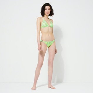 Donna Fitted Stampato - Slip bikini donna Smiley Turtles - Vilebrequin x Smiley®, Lazulii blue dettagli vista 4