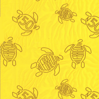 男士 Vilebrequin Turtles 50 刺绣泳装 - 限量版, Yellow 打印