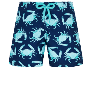 Bañador con estampado Only Crabs! para niño Azul marino vista frontal