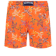 Uomo Classico Ricamato - Men Swimwear Embroidered Water Colour Turtles - Limited Edition, Guava vista posteriore