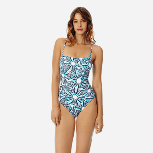 Femme UNE PIECE Imprimé - Maillot de bain Une pièce Bustier Femme Oursinade, Bleu marine frontworn Femme UNE PIECE Imprimé - Maillot de bain Une pièce Bustier Femme Oursinade, Bleu marine frontworn