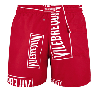 Men Classic Printed - Men Swim trunks (Vilebrequin)RED, Red back Men Classic Printed - Men Swim trunks (Vilebrequin)RED, Red back
