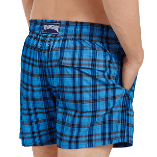 Homme CLASSIQUE STRETCH Graphique - Men swimwear stretch Carrreaux, Bleu ciel supp1 Homme CLASSIQUE STRETCH Graphique - Men swimwear stretch Carrreaux, Bleu ciel supp1