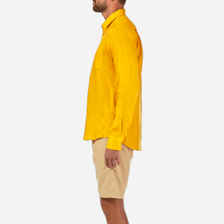 Men Others Solid - Men Linen Shirt Solid, Turmeric supp3 Men Others Solid - Men Linen Shirt Solid, Turmeric supp3