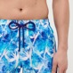 Men Classic Printed - Men Swim Trunks Long Ultra-light and packable Paradise Vintage, Purple blue details view 1