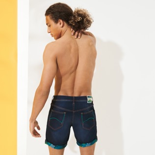 Men Others Printed - Men denim Bermuda Shorts printed 1988 Turtles Graffiti, Neon green backworn Men Others Printed - Men denim Bermuda Shorts printed 1988 Turtles Graffiti, Neon green backworn