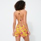 Women Others Printed - Women Swim Short Monsieur André -Vilebrequin x Smiley®, Lemon back worn view