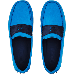 Hombre Autros Liso - Mocasines en ante suave de color liso para hombre, Atoll front Hombre Autros Liso - Mocasines en ante suave de color liso para hombre, Atoll front