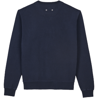Imagen de Hombre Autros Estampado - Men cotton crewneck sweatshirt solid, Azul marino vista trasera Imagen de Hombre Autros Estampado - Men cotton crewneck sweatshirt solid, Azul marino vista trasera