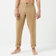 Hombre Autros Liso - Pantalón de lino con tinte natural para hombre, Nuts detalles vista 1