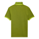 Men Others Solid - Men Changing Cotton Pique Polo Shirt Solid, Lemongrass back view