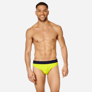 Herren Slips und Boxer Uni - Solid Badehose mit Elastikgürtel für Herren, Chartreuse frontworn Herren Slips und Boxer Uni - Solid Badehose mit Elastikgürtel für Herren, Chartreuse frontworn