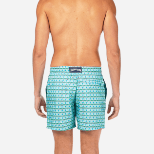 Men Classic / Moorea Printed - Les 4 Élements Lightweight Packable Swim shorts, Lagoon supp2 Men Classic / Moorea Printed - Les 4 Élements Lightweight Packable Swim shorts, Lagoon supp2