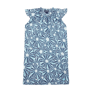 Filles AUTRES Imprimé - Robe en Voile de Coton Fille Oursinade, Bleu marine front Filles AUTRES Imprimé - Robe en Voile de Coton Fille Oursinade, Bleu marine front