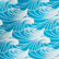 Chanclas con estampado Micro Waves para mujer, Lazulii blue 