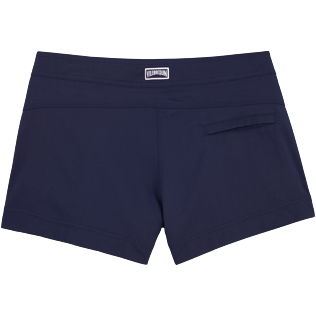 Women Others Solid - Women Stretch Swimwear fabric Shortie Solid, Navy back Women Others Solid - Women Stretch Swimwear fabric Shortie Solid, Navy back