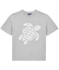 Boys T-Shirt Turtle Graumeliert Vorderansicht