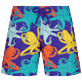Boys Others Printed - Boys Swim Trunks Octopussy, Purple blue front view