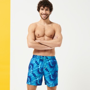 Uomo Altri Stampato - Men Swimwear Ultra-light and packable Nautilius Tie & Dye, Azzurro dettagli vista 5