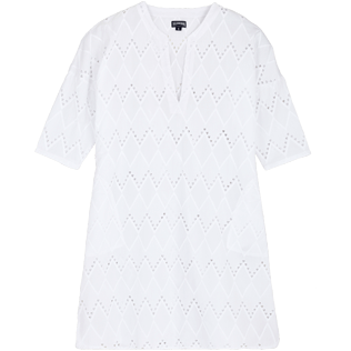 Women Others Embroidered - Women Cotton Beach Cover-up Broderies Anglaises, White front Women Others Embroidered - Women Cotton Beach Cover-up Broderies Anglaises, White front