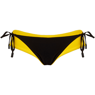 Women Classic brief Solid - Women bicolor bikini bottom trompe-l'oeil effect - Vilebrequin x JCC+ - Limited Edition, Citron front Women Classic brief Solid - Women bicolor bikini bottom trompe-l'oeil effect - Vilebrequin x JCC+ - Limited Edition, Citron front