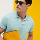 Others Printed - Zipped Turtle Beach Pouch, Yellow front worn view Others Printed - Zipped Turtle Beach Pouch, Yellow front worn view