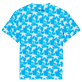 T-shirt uomo in cotone Clouds Hawaii blue vista posteriore