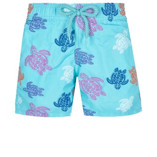 Bambino Altri Stampato - Costume da bagno bambino Ronde des Tortues Indies, Lazulii blue front Bambino Altri Stampato - Costume da bagno bambino Ronde des Tortues Indies, Lazulii blue front