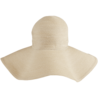 Donna Altri Unita - Cappello donna in paglia tinta unita, Sabbia vista posteriore