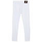 Homme AUTRES Uni - Pantalon 5 poches Velours homme coupe regular, Blanc vue de dos