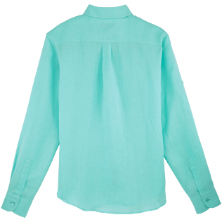 Women Others Solid - Women long sleeves Linen Shirt Solid, Lagoon back Women Others Solid - Women long sleeves Linen Shirt Solid, Lagoon back