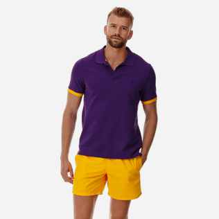 Homme AUTRES Uni - Polo en Piqué de Coton Homme Uni, Zinzolin frontworn Homme AUTRES Uni - Polo en Piqué de Coton Homme Uni, Zinzolin frontworn