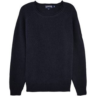 Men Sweaters Solid - Cotton Linen Pull Over, Jeans blue front Men Sweaters Solid - Cotton Linen Pull Over, Jeans blue front