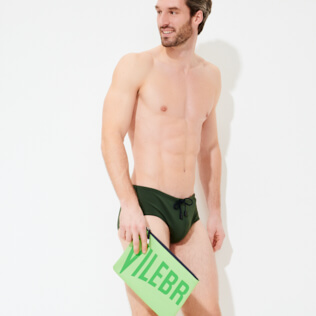 Hombre Slips y Boxers Liso - Bañador slip ajustado de color liso para hombre, Pimiento supp1 Hombre Slips y Boxers Liso - Bañador slip ajustado de color liso para hombre, Pimiento supp1