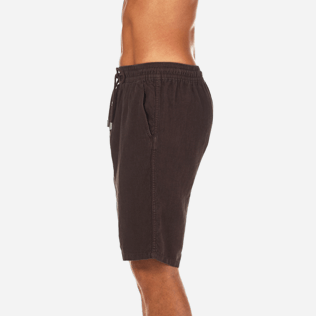 Men Others Solid - Men Italian Pockets Linen Bermuda Shorts Solid, Chocolate supp3 Men Others Solid - Men Italian Pockets Linen Bermuda Shorts Solid, Chocolate supp3