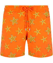Men Others Embroidered - Men Embroidered Swim Trunks Starfish Dance - Limited Edition, Tango front view