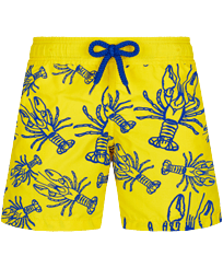 Boys Classic Magic - Boys Swim Trunks Lobster Flocked, Mimosa front view
