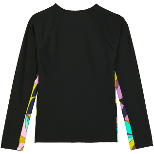 Women Others Printed - Long Sleeves Women Rashguard 1984 Invisible Fish, Black back view