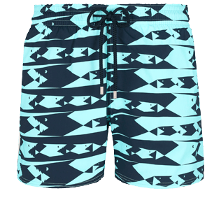 Men Stretch classic Printed - Men Swimtrunks Stretch Attrape moi si tu peux, Lagoon front Men Stretch classic Printed - Men Swimtrunks Stretch Attrape moi si tu peux, Lagoon front