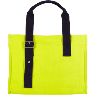 Altri Unita - Borsa da spiaggia piccola in cotone tinta unita, Zenzero back Altri Unita - Borsa da spiaggia piccola in cotone tinta unita, Zenzero back